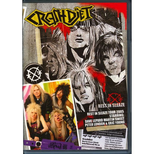 CRASHDIET - Rest In Sleaze Tour 2005 DVD Glam Sleaze Metal