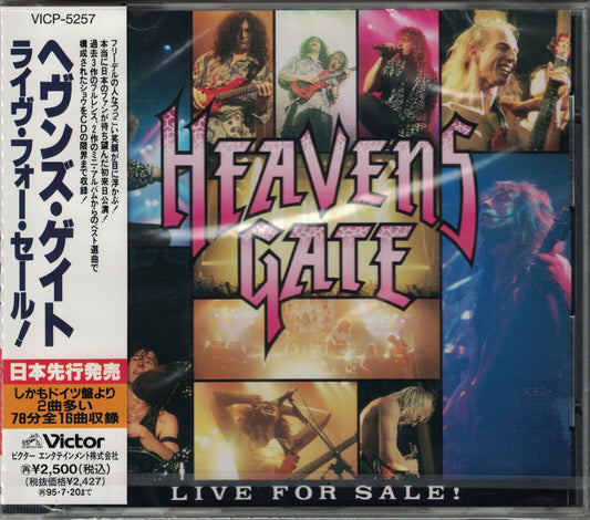 HEAVENS GATE - Live For Sale! CD 1993 Japan Import CD + 2 Bonus Tracks